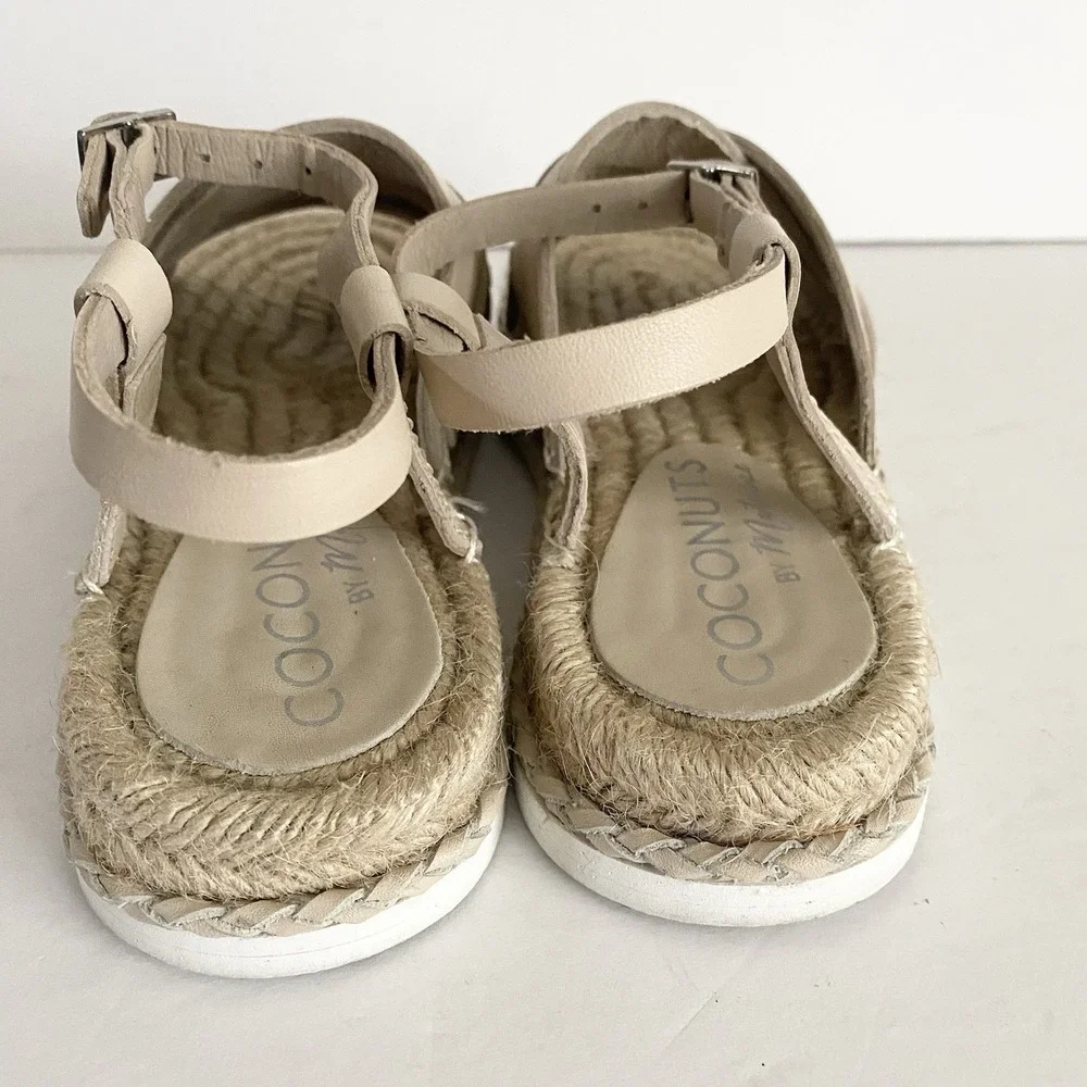 COCONUTS Matisse Nicolette Ankle Strap Womens 7 Sandals‎ Light Tan Espadrille